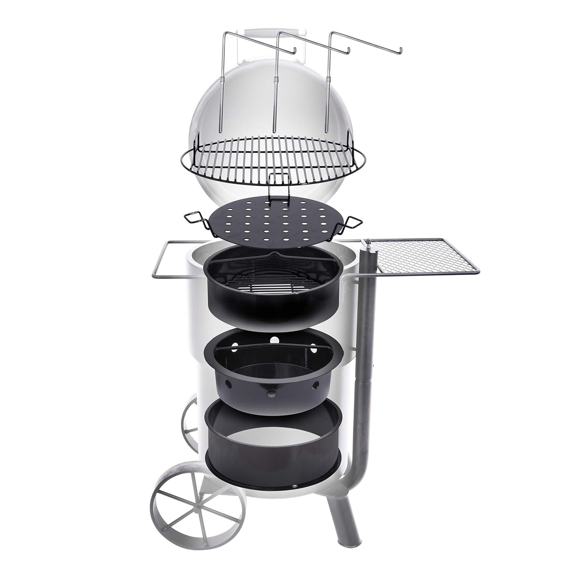 Char-Broil Oklahoma Joes Bronco Barrel Drum Smoker with Porcelain Coated Steel - VMInnovations