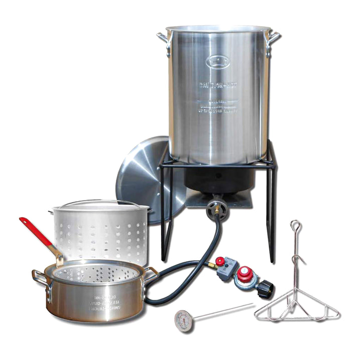 King Kooker Portable 29 Quart Propane Outdoor Deep Frying and Boiling Package - VMInnovations
