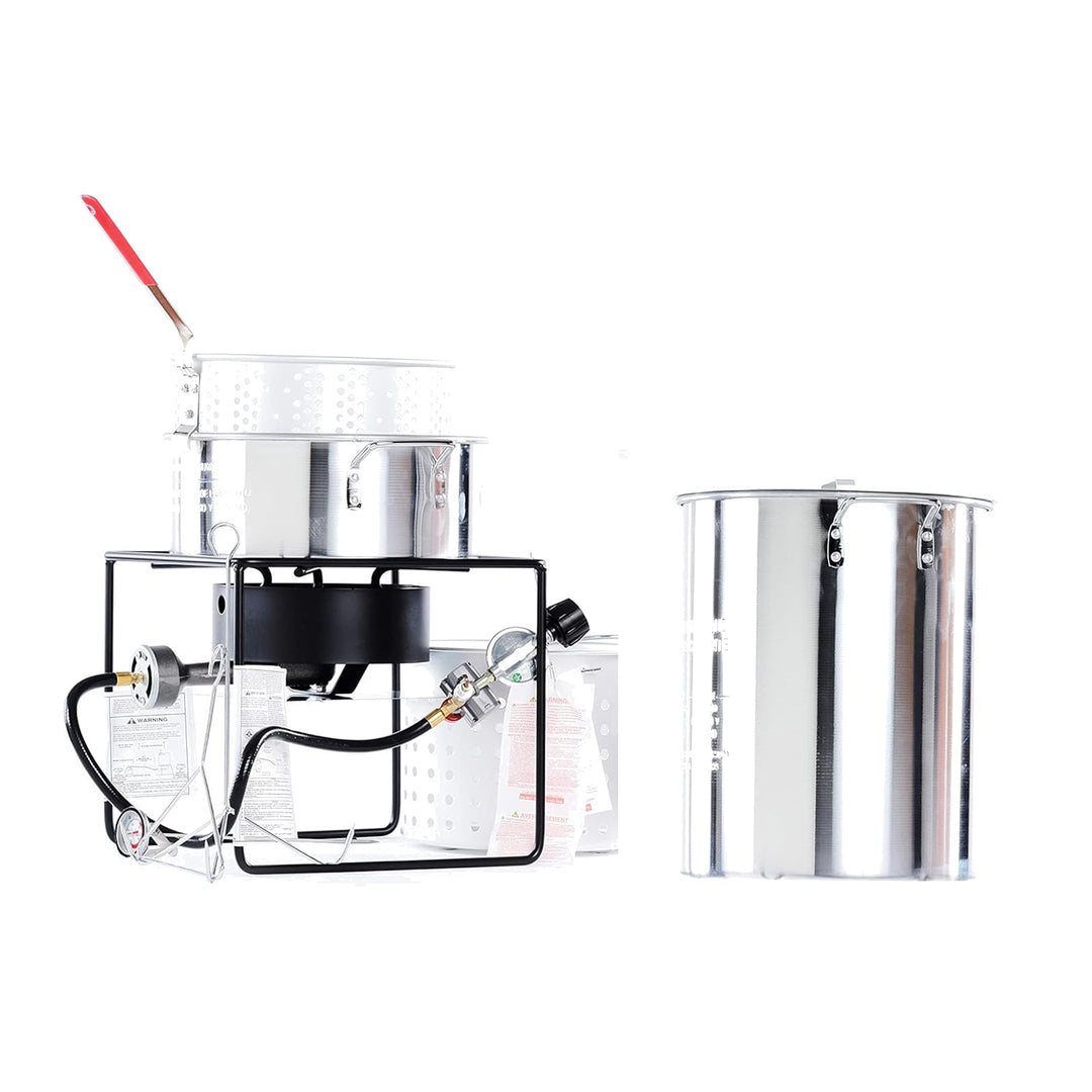 King Kooker Portable 29 Quart Propane Outdoor Deep Frying and Boiling Package - VMInnovations