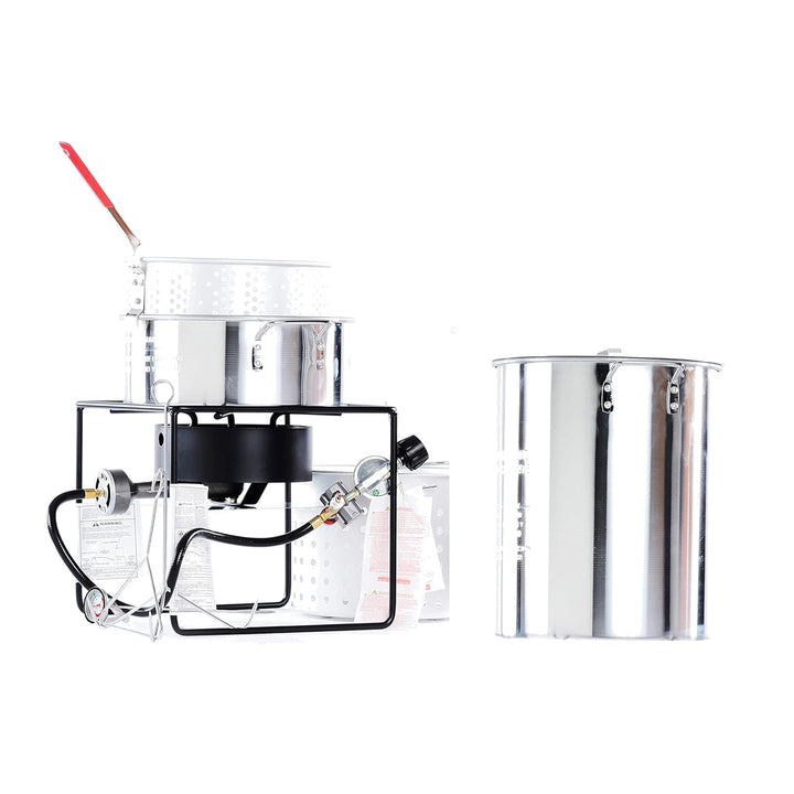 King Kooker Portable 29 Quart Propane Outdoor Deep Frying and Boiling Package - VMInnovations
