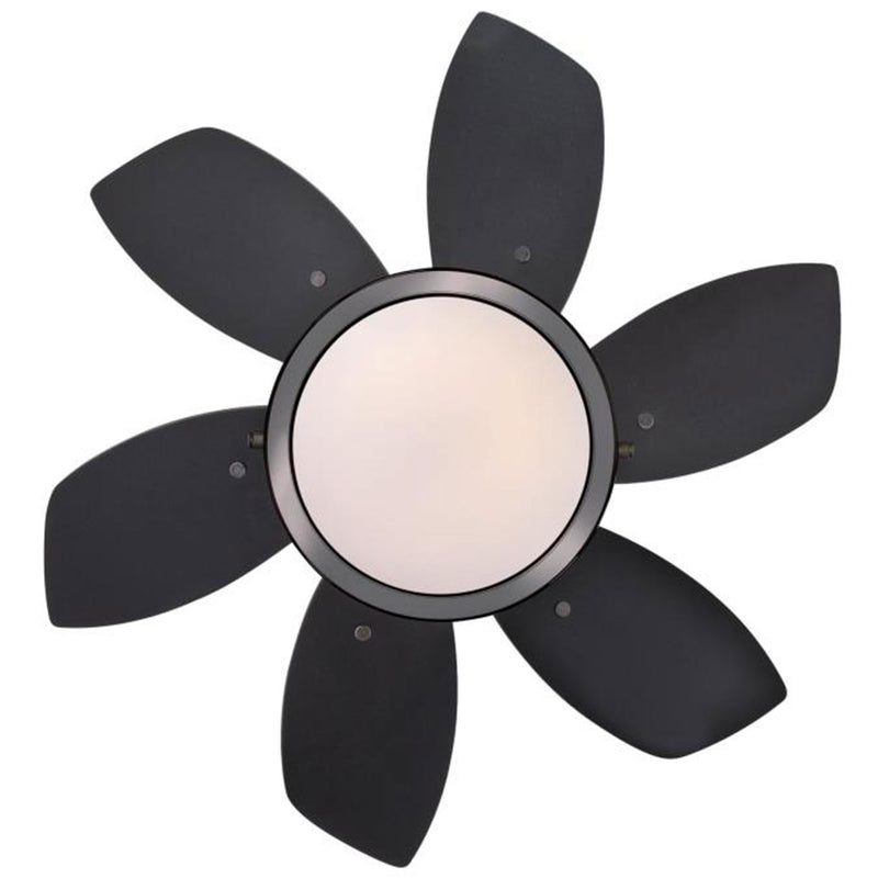 Westinghouse Quince 24" Reversible Ceiling Fan with LED Light, Black/Graphite