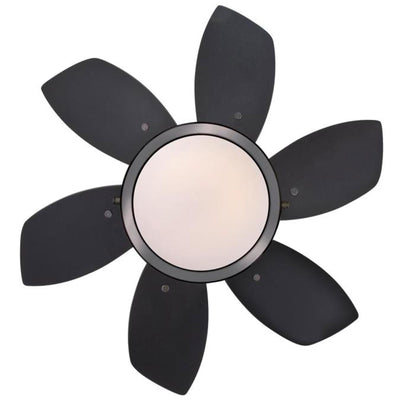 Westinghouse 2 Pack Quince 24" Reversible Ceiling Fan with LED Light, Black - VMInnovations
