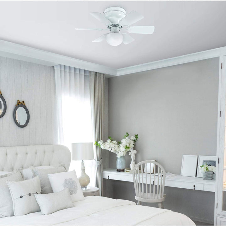 Westinghouse Ceiling Fan w/LED Light for Bedroom or Patio, 30", White (Open Box)