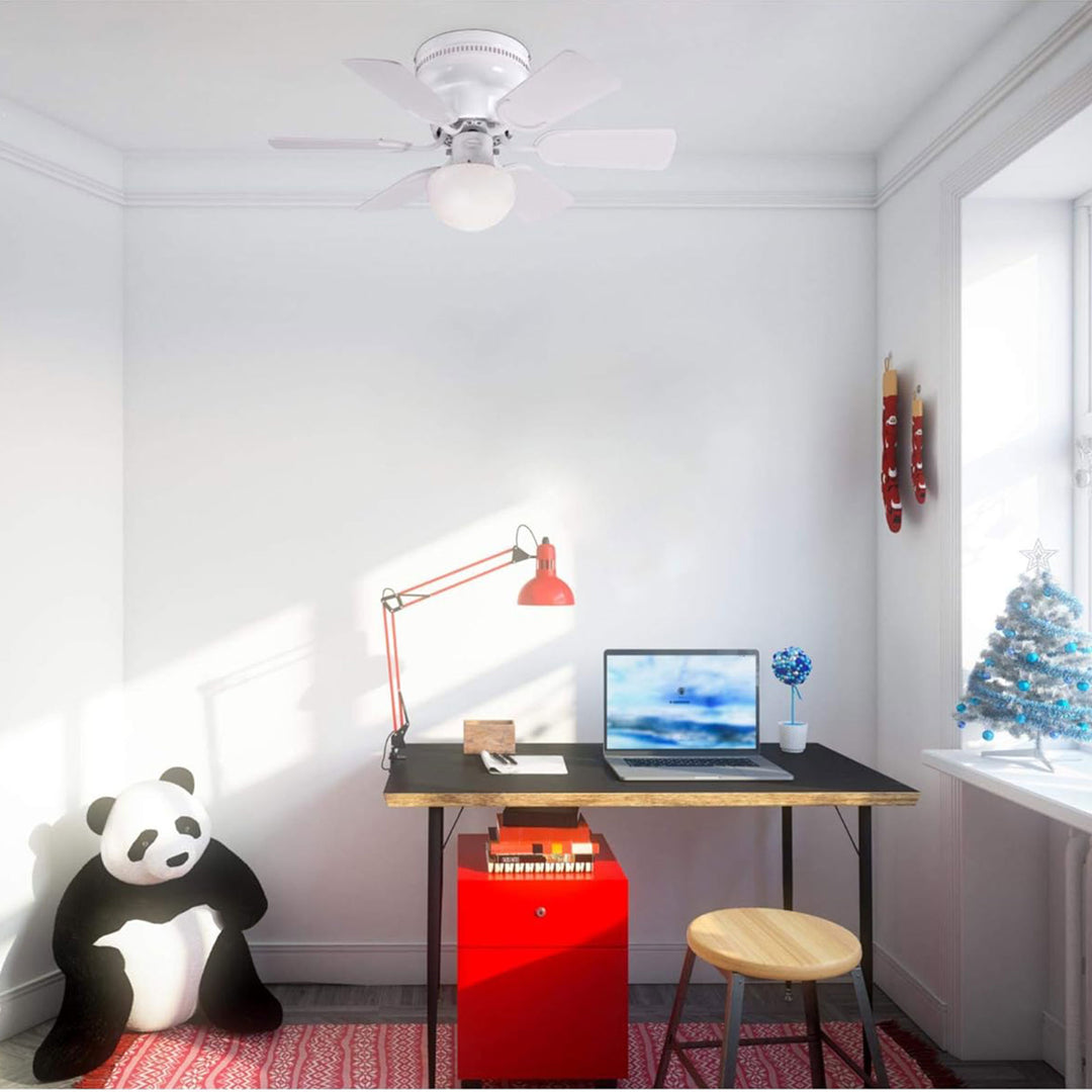 Westinghouse Ceiling Fan w/LED Light for Bedroom or Patio, 30", White (Open Box)