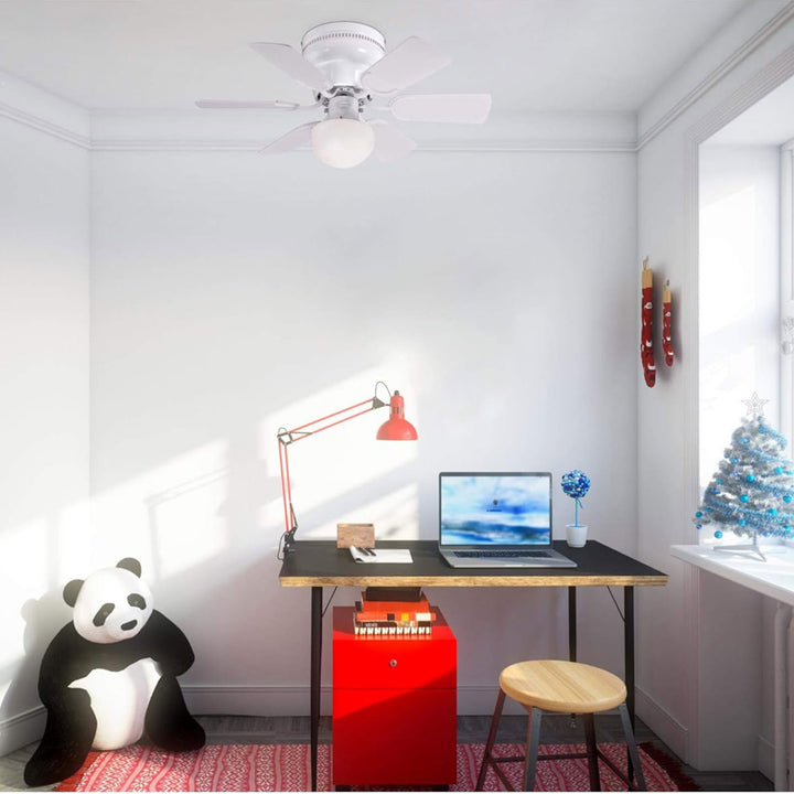 Westinghouse Ceiling Fan w/LED Light for Bedroom or Patio, 30", White (Open Box)