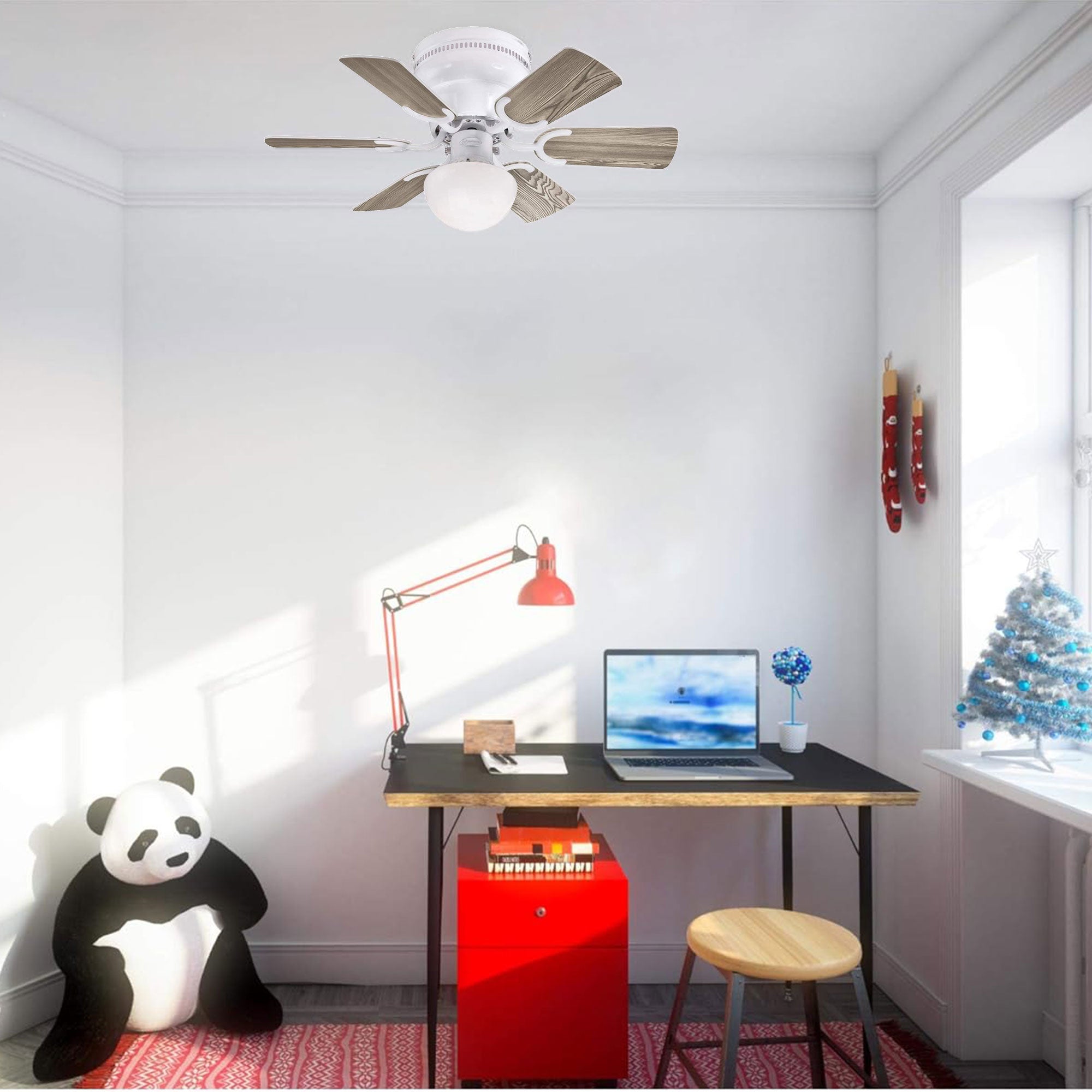 Westinghouse 2 Pack Petite Ceiling Fan w/LED Light for Bedroom/Patio, 30", White
