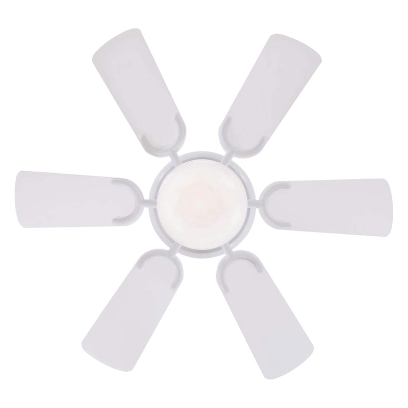 Westinghouse Petite Ceiling Fan with LED Light for Bedroom or Patio, 30", White