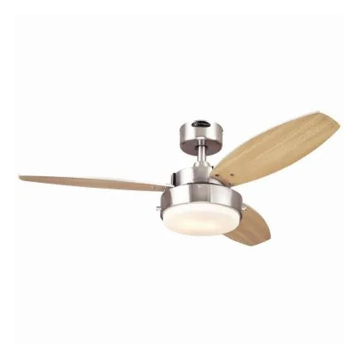 Westinghouse 42 Inch Alloy Ceiling Fan with Brushed Nickel and Reversible Blades