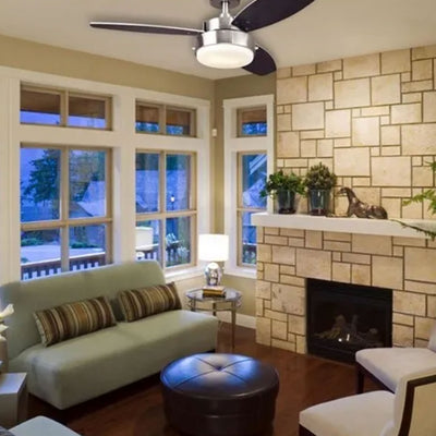 Westinghouse 42 Inch Alloy Ceiling Fan with Brushed Nickel and Reversible Blades - VMInnovations