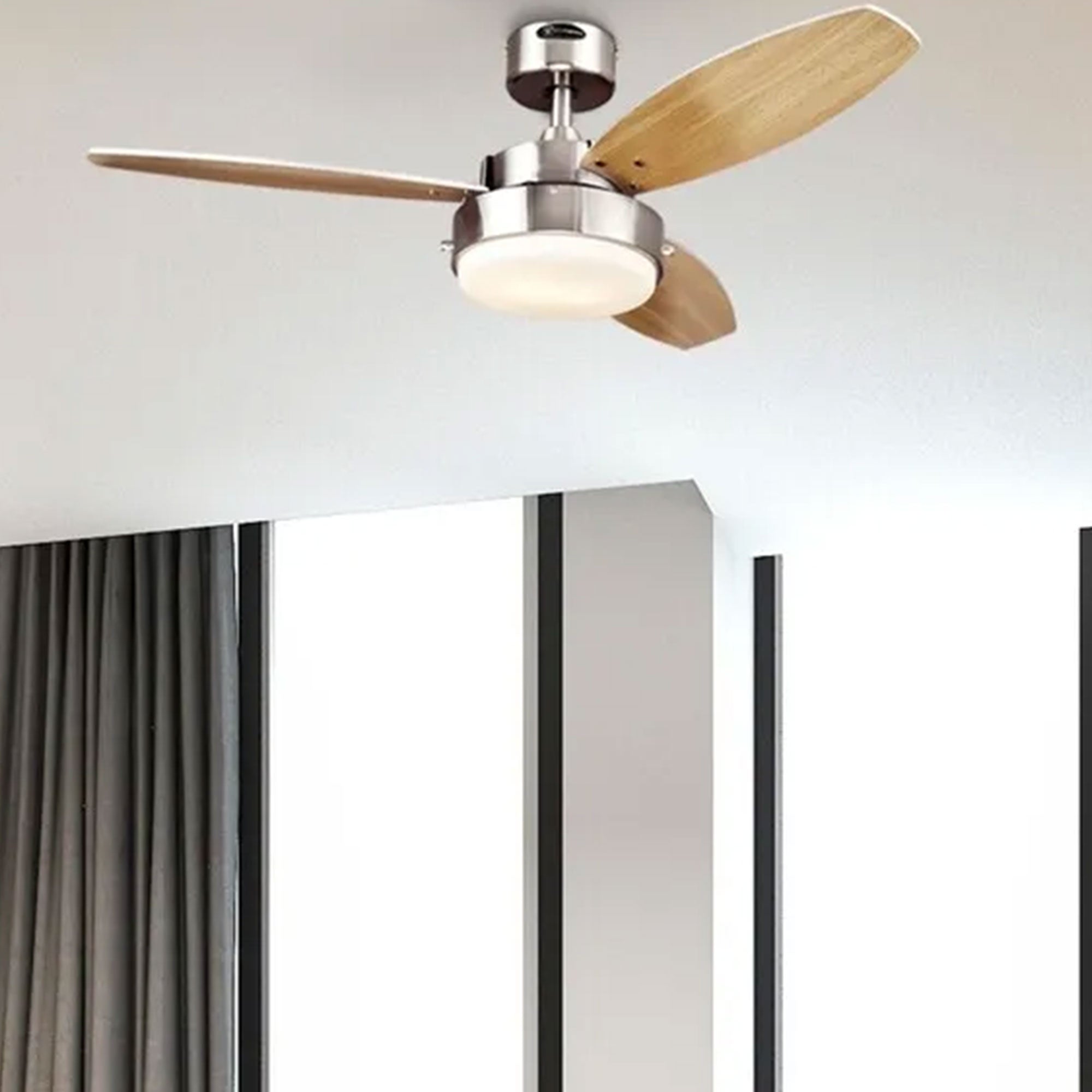 Westinghouse 42 Inch Alloy Ceiling Fan with Brushed Nickel and Reversible Blades - VMInnovations