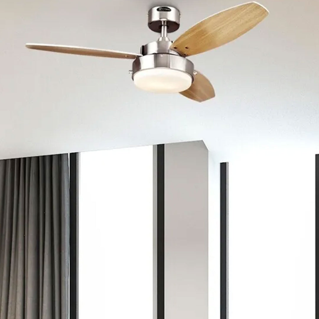 Westinghouse 42 Inch Alloy Ceiling Fan with Reversible Blades, Nickle (Open Box) - VMInnovations