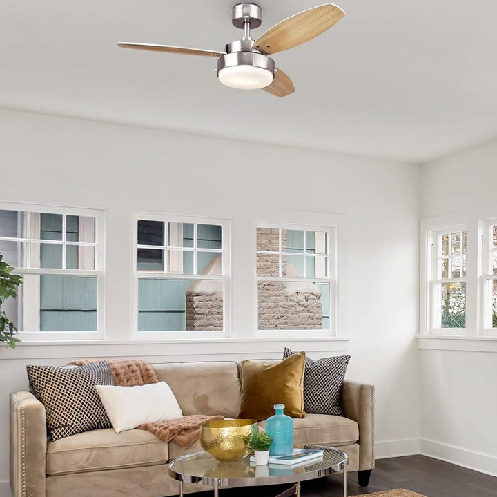 Westinghouse 42 Inch Alloy Ceiling Fan with Reversible Blades, Nickle (Open Box) - VMInnovations