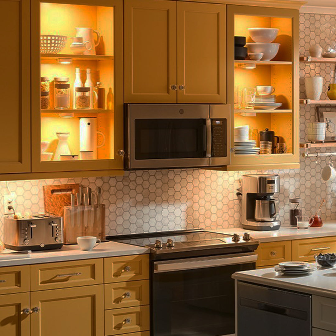 GE Battery Operated Plastic LED Puck Lights for Closets & Cabinets (Open Box) - VMInnovations