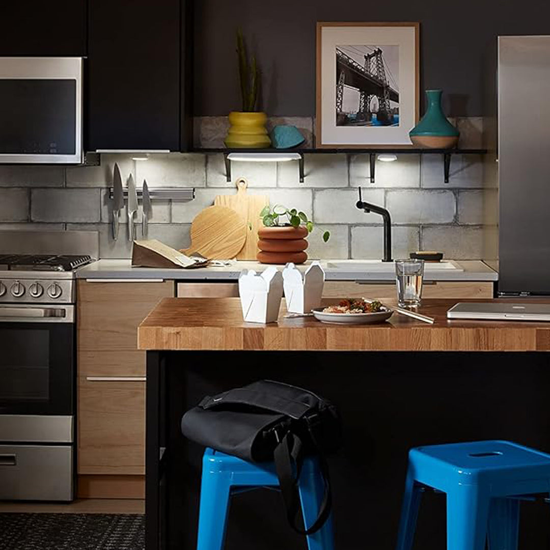 GE Battery Operated Plastic LED Puck Lights for Closets & Cabinets (Open Box) - VMInnovations