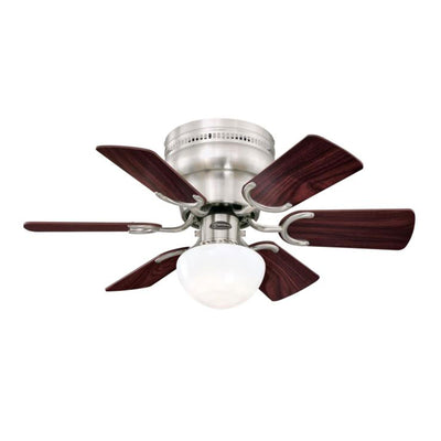 Westinghouse Petite 30 Inch 6 Blade Ceiling Fan with Dimmable LED Light Fixture