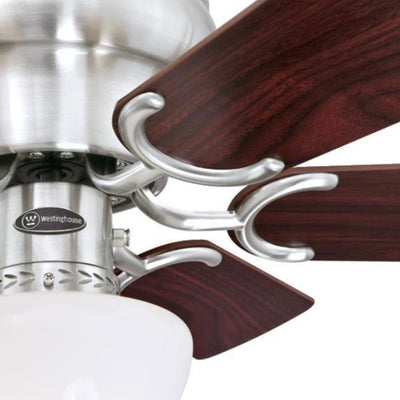 Westinghouse Petite 30 Inch 6 Blade Ceiling Fan with Dimmable LED Light Fixture - VMInnovations