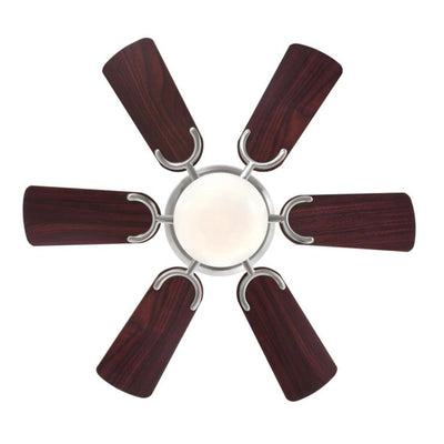 Westinghouse Petite 30 Inch 6 Blade Ceiling Fan with Dimmable LED Light Fixture - VMInnovations