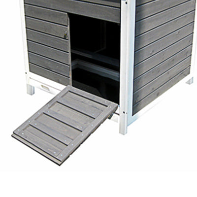 My Backyard Farm 29"x30"x27.9" Nesting & Roosting Box w/Tray, Gray (Open Box)
