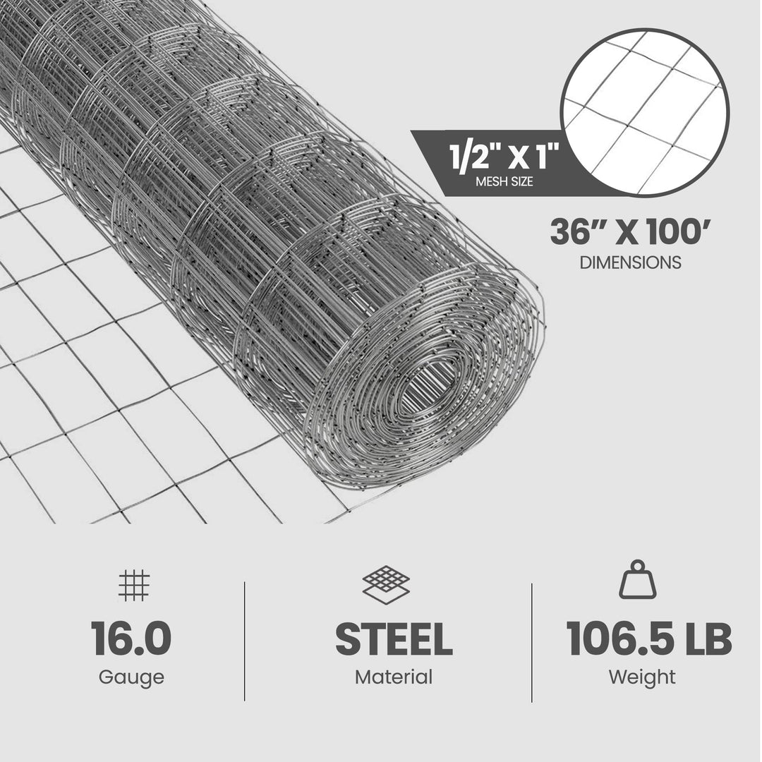 YardGard Galvanized Zinc Coating Welded Wire Fence with Polished Finish Type