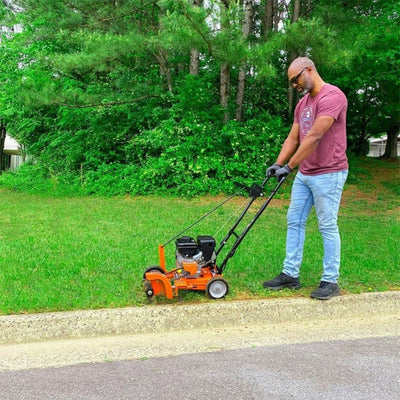 Yard Force 9 Inch 79cc Gas Powered Landscape Edger with Included Extra Blade - VMInnovations