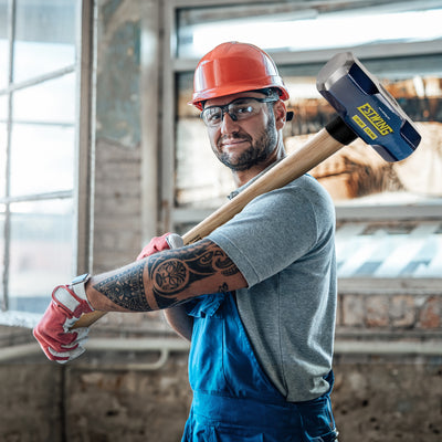 Estwing 12 Pound Head Hard Face Stake Sledge Hammer with 36 Inch Hickory Handle - VMInnovations