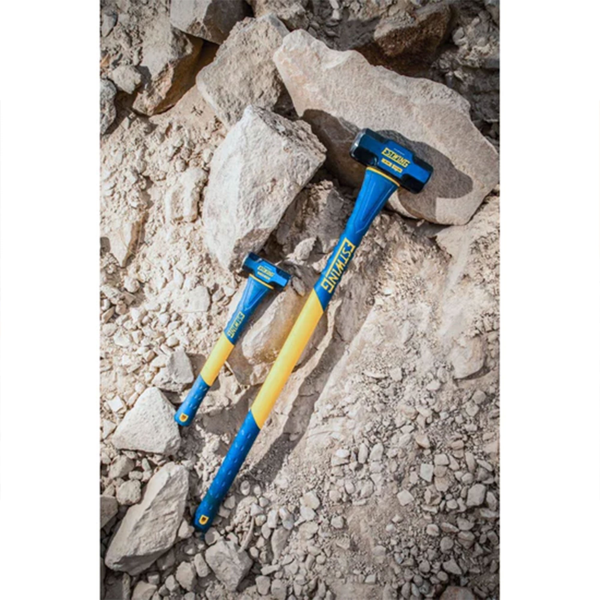 Estwing 8 Pound Head Hard Face Sledge Hammer with 36 Inch Fiberglass Handle - VMInnovations