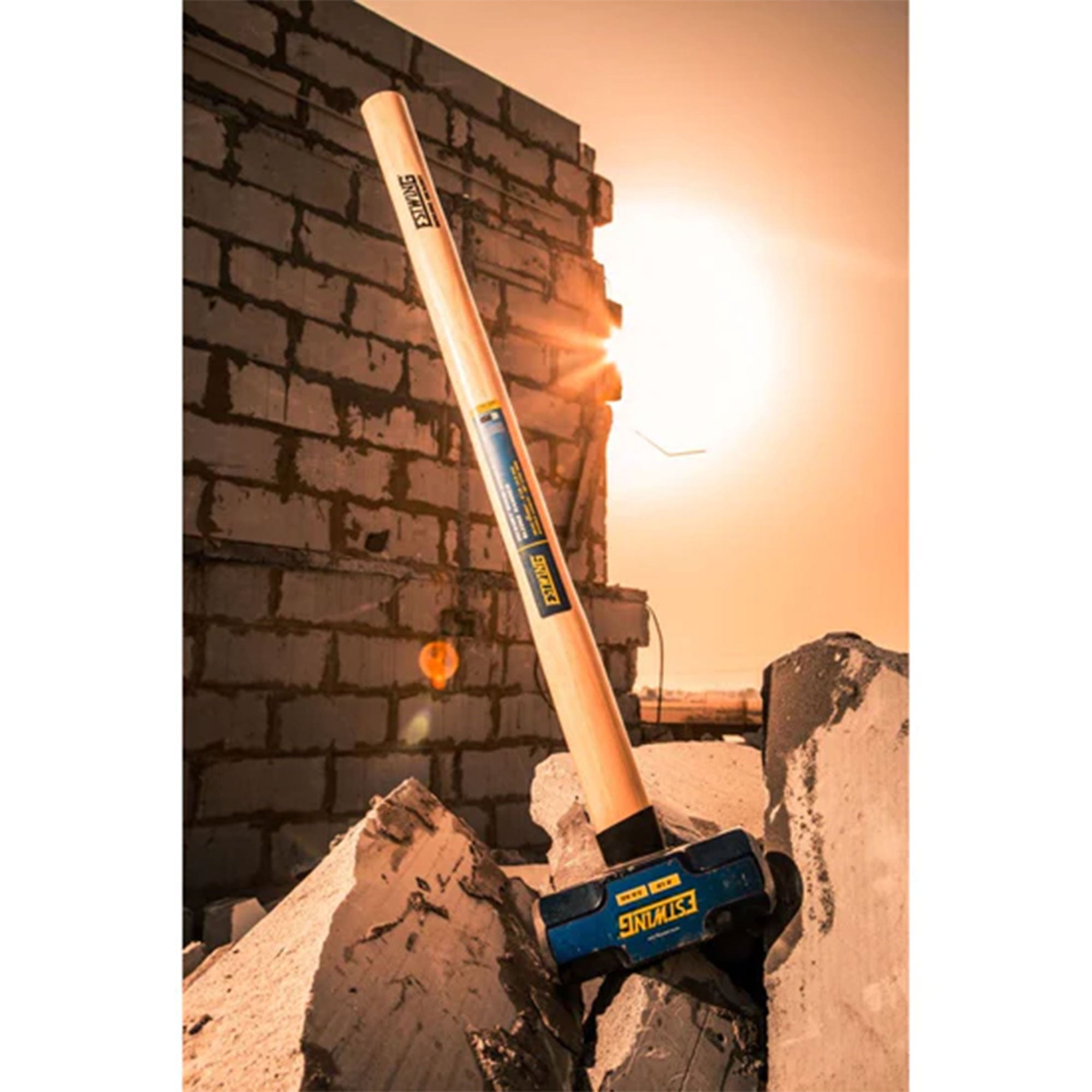 Estwing 8LB Head Hard Face Stake Sledge Hammer w/36 Inch Hickory Handle (Used) - VMInnovations