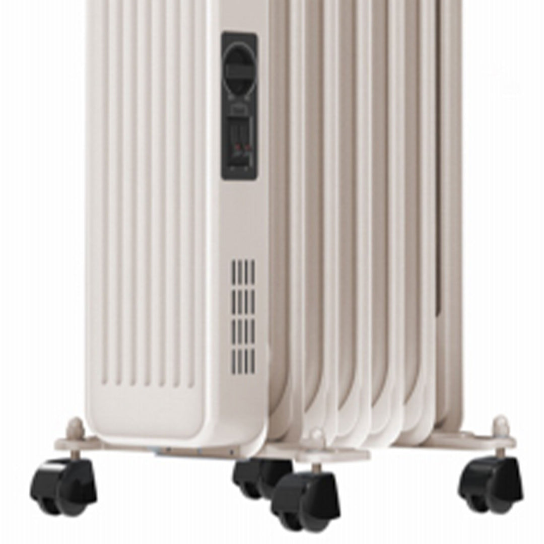 Geneva Industrial Portable Electric Oil Filled Radiator Heater, 3 Heat Settings