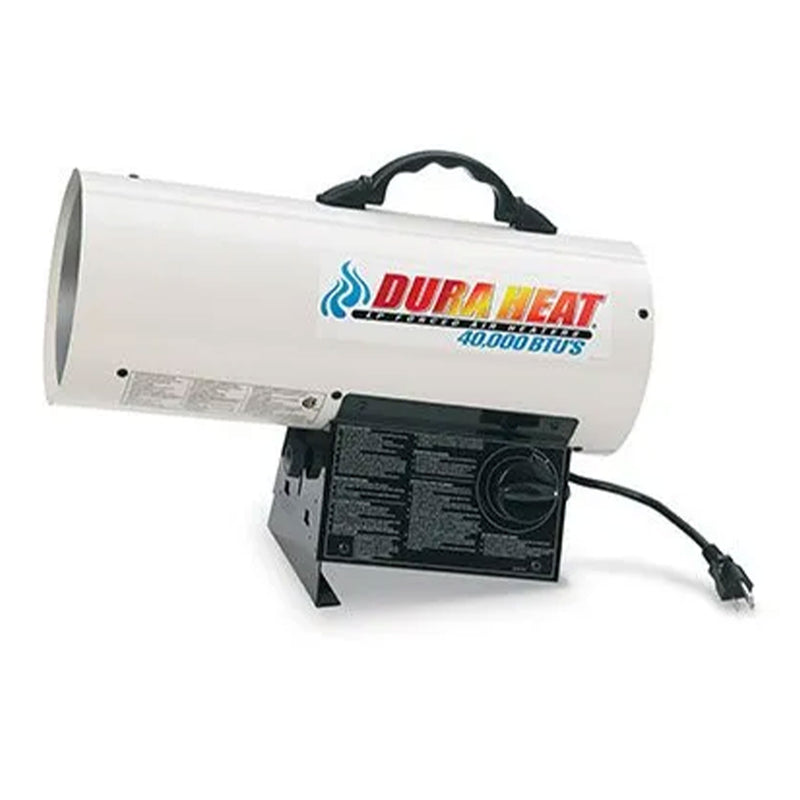Dura Heat 1,000 Square Feet Coverage Portable LP Gas Forced Air Heater, White