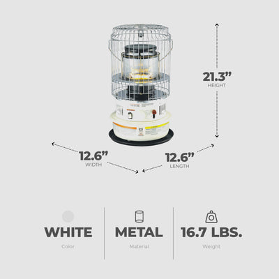 Kero World Kerosene Convection Wick Heater w/Radiant & Convective Heat(Open Box) - VMInnovations