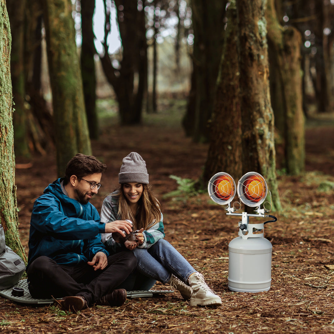 Dura Heat Double Burner Propane Heater, 30,000 BTU, Portable Heater (For Parts) - VMInnovations