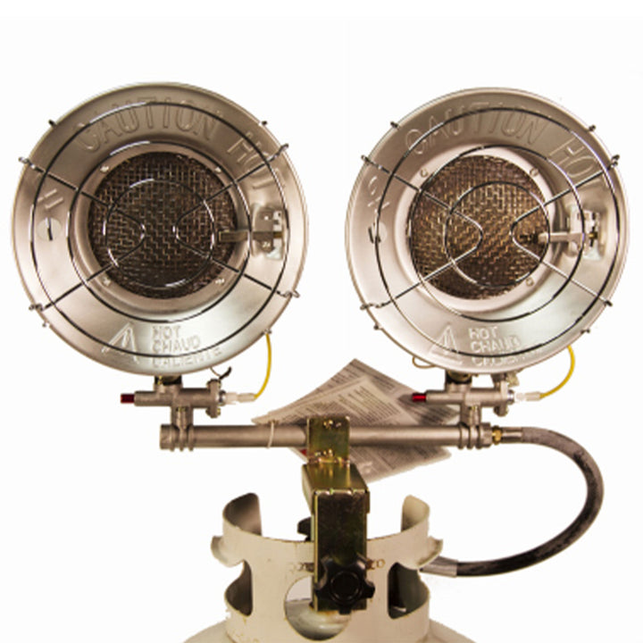 Dura Heat Double Burner Propane Heater, 30,000 BTU, Portable Heater (For Parts) - VMInnovations