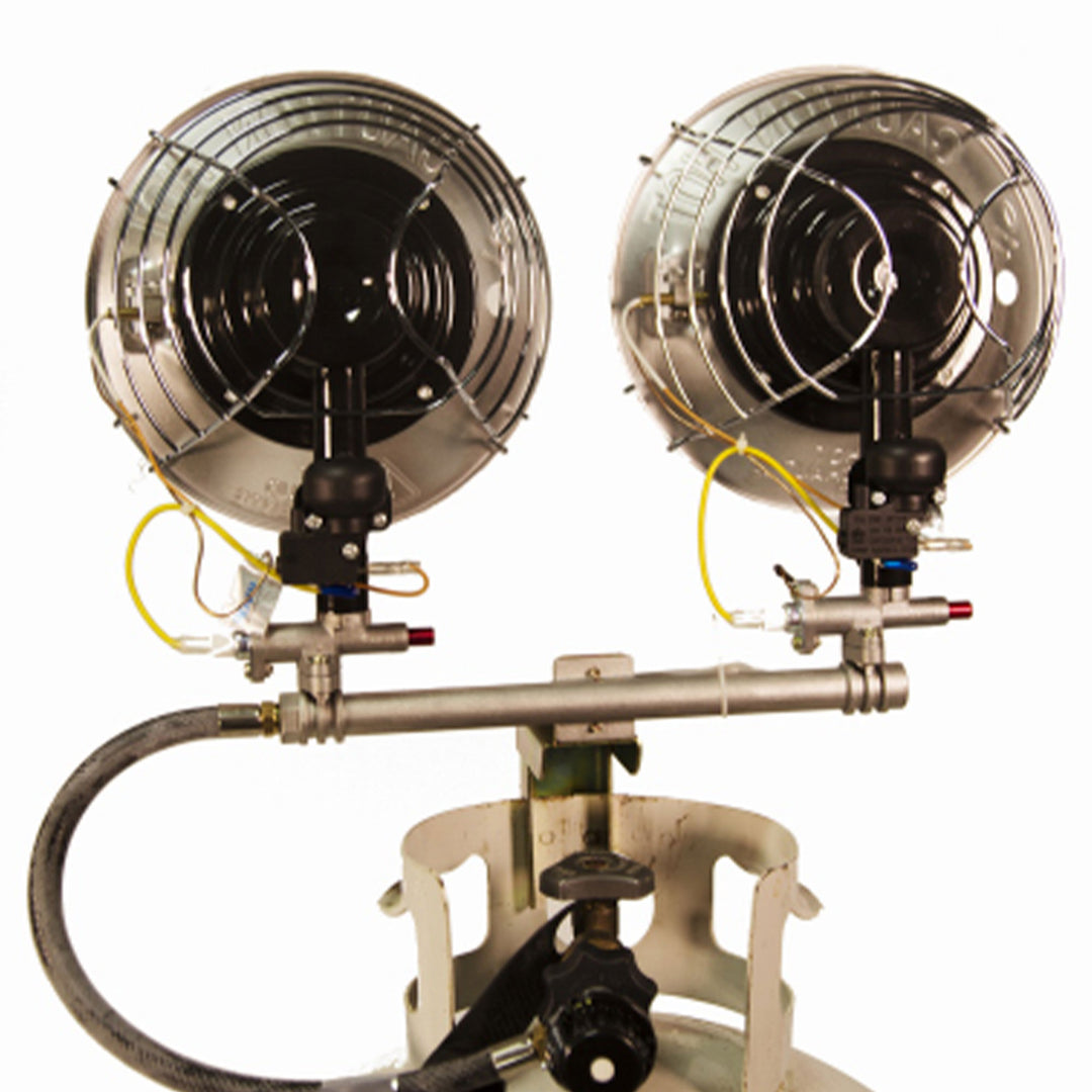 Dura Double Burner Propane Heater, 30,000 BTU, Portable Gas Heater (Open Box) - VMInnovations