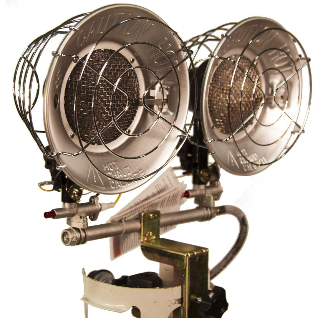 Dura Double Burner Propane Heater, 30,000 BTU, Portable Gas Heater (Open Box) - VMInnovations