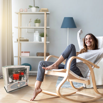 Kero 10,000 BTU Kerosene Wick Heater w/Sure-Seat Chimney System, Gray (Used) - VMInnovations