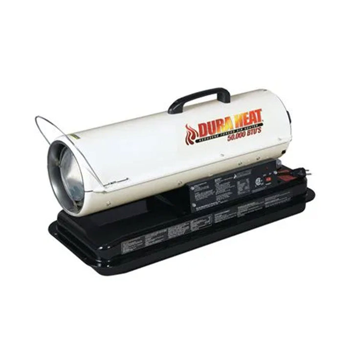 Dura Heat 50,000 BTU Portable Kerosene Forced Air Heater with 5 Gallon Fuel Tank - VMInnovations