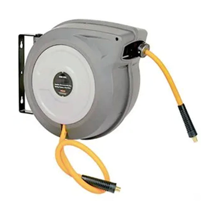 Master Mechanic 3/8" x 50' Hybrid Polymer Air Hose Reel with Housing (Open Box) - VMInnovations