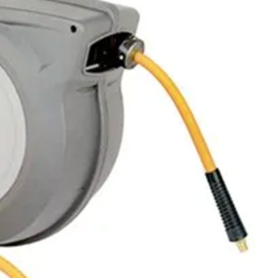 Master Mechanic 3/8" x 50' Hybrid Polymer Air Hose Reel with Plastic Housing - VMInnovations