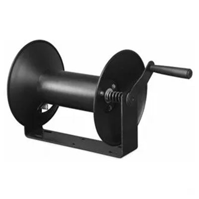 Master 3/8" x 100' Steel Open Air Compressor Hose Storage Reel, Black (Open Box)