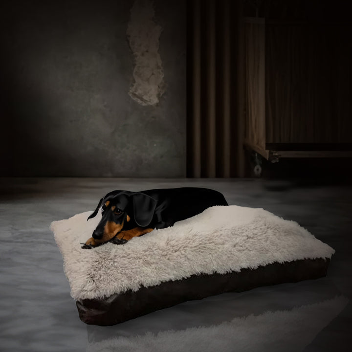 Aspen Pet 36x27" Faux Leather Gusset Pillow Pet Bed Removeable Cover (Open Box)