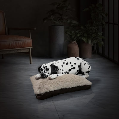 Aspen Pet 36x27" Faux Leather Gusset Pillow Pet Bed Removeable Cover (Open Box) - VMInnovations