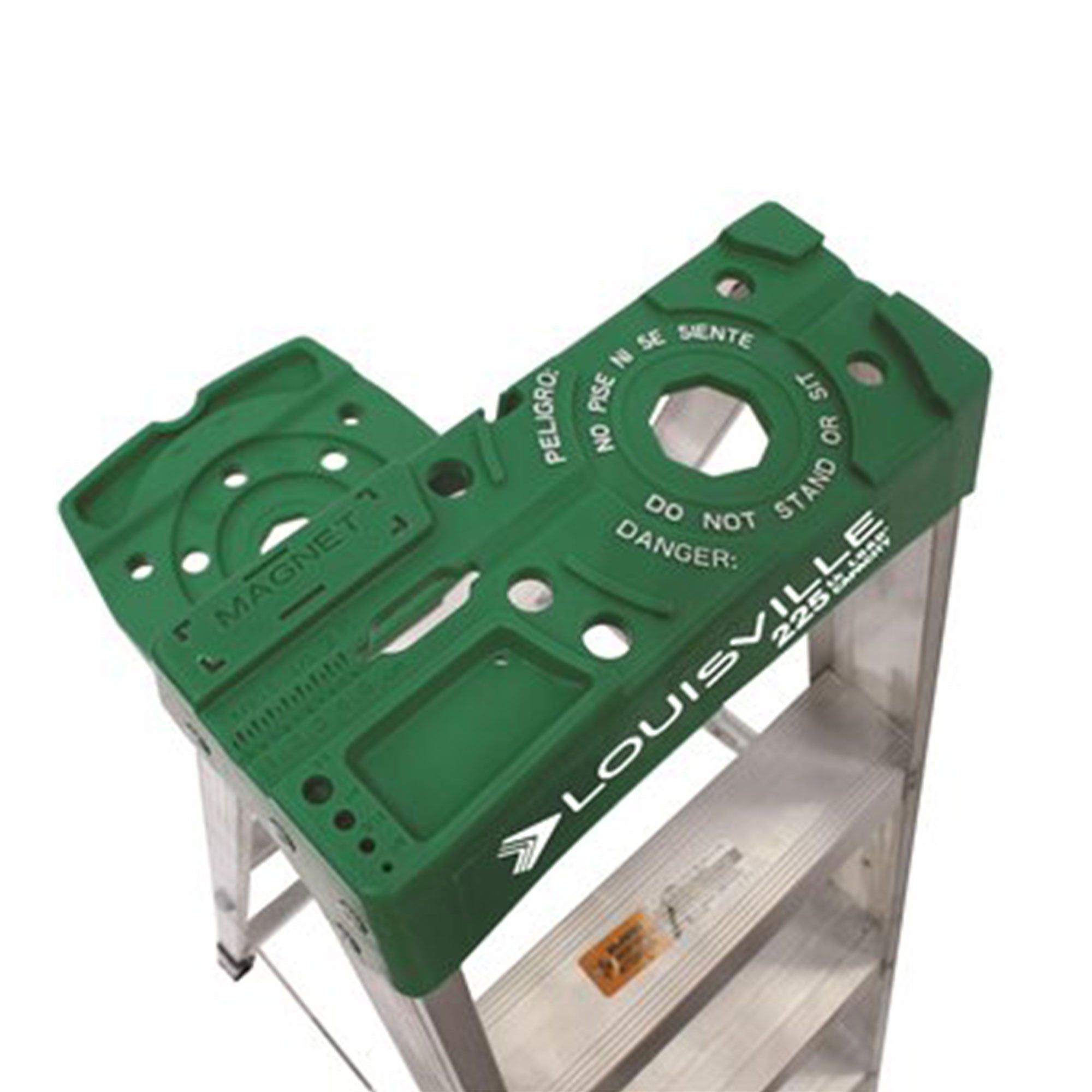 Louisville Ladder 8 Feet Aluminum Stepladder with Rubber Feet and Tool Slot