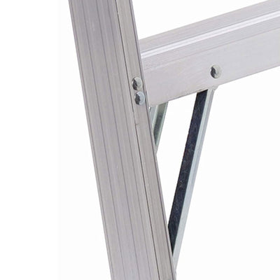 Louisville Ladder 8 Feet Aluminum Stepladder with Rubber Feet and Tool Slot