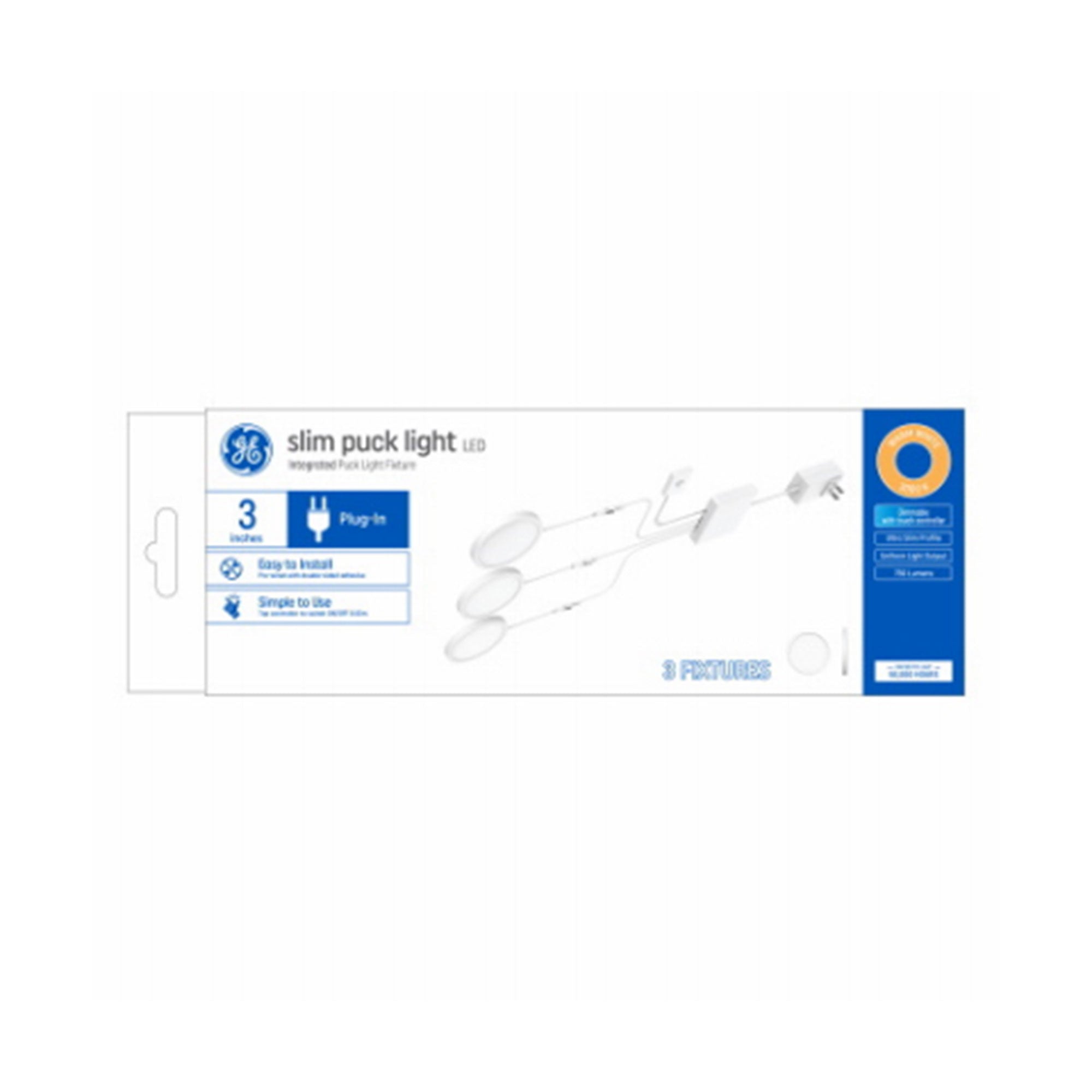 GE LED Plug In Slim Light w/Plastic Housing for Under Counter Fixtures(Open Box) - VMInnovations