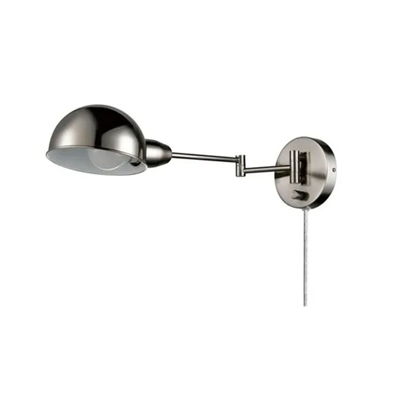 Globe Electric LED Pharmacy Wall Sconce with Steel Finish and Extendable Arm