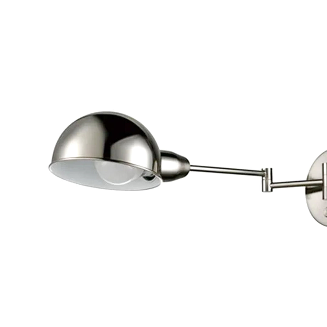 Globe Electric LED Pharmacy Wall Sconce with Steel Finish and Extendable Arm