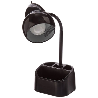 Globe Electric LED Goose Neck Desk Lamp with USB Port and Organizer (Used)