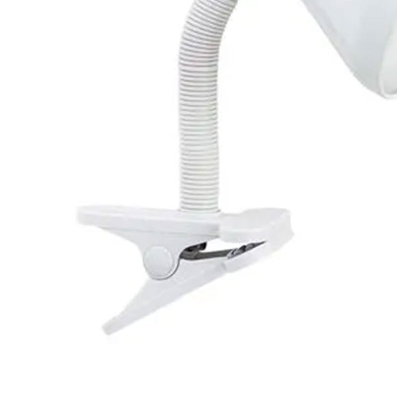 Globe Electric 10.25" LED Goose Neck Clip Lamp, White (Open Box)