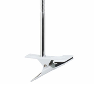 Globe Electric 8.46" 5W 250 Lumens LED Integrated Goose Neck Clip Lamp, White - VMInnovations