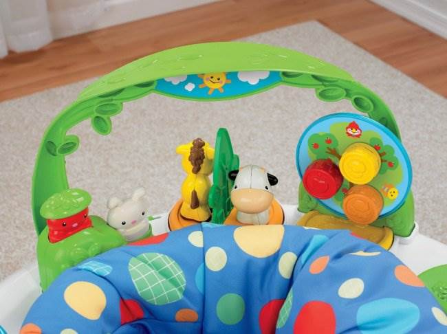 Fisher Price Twirlin' Wirlin' Jumperoo Baby Bouncer Entertainer - Slight Defect